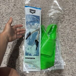 Arena Green Powerfin Swim Fins
